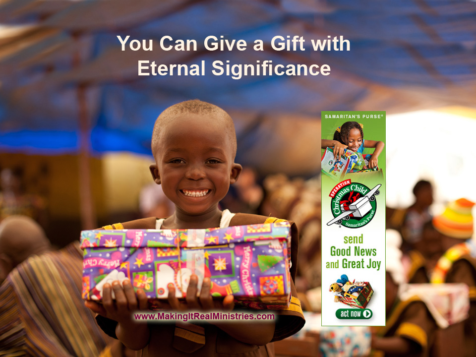 You Can Give a Gift with Eternal Significance