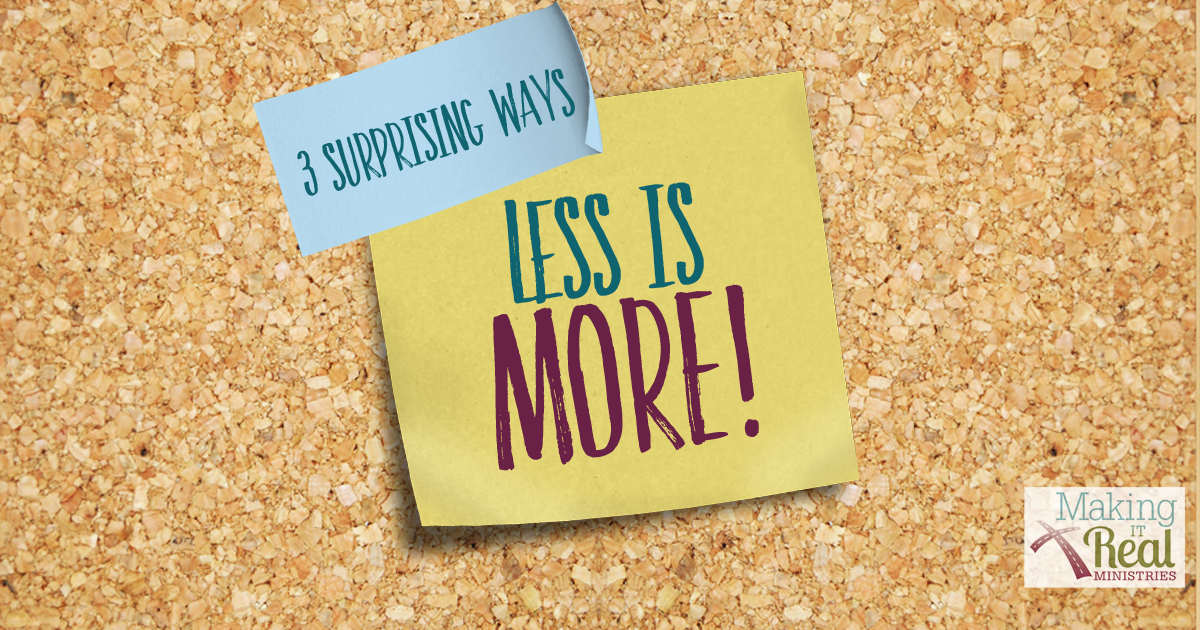 3 Surprising Ways Less Is More