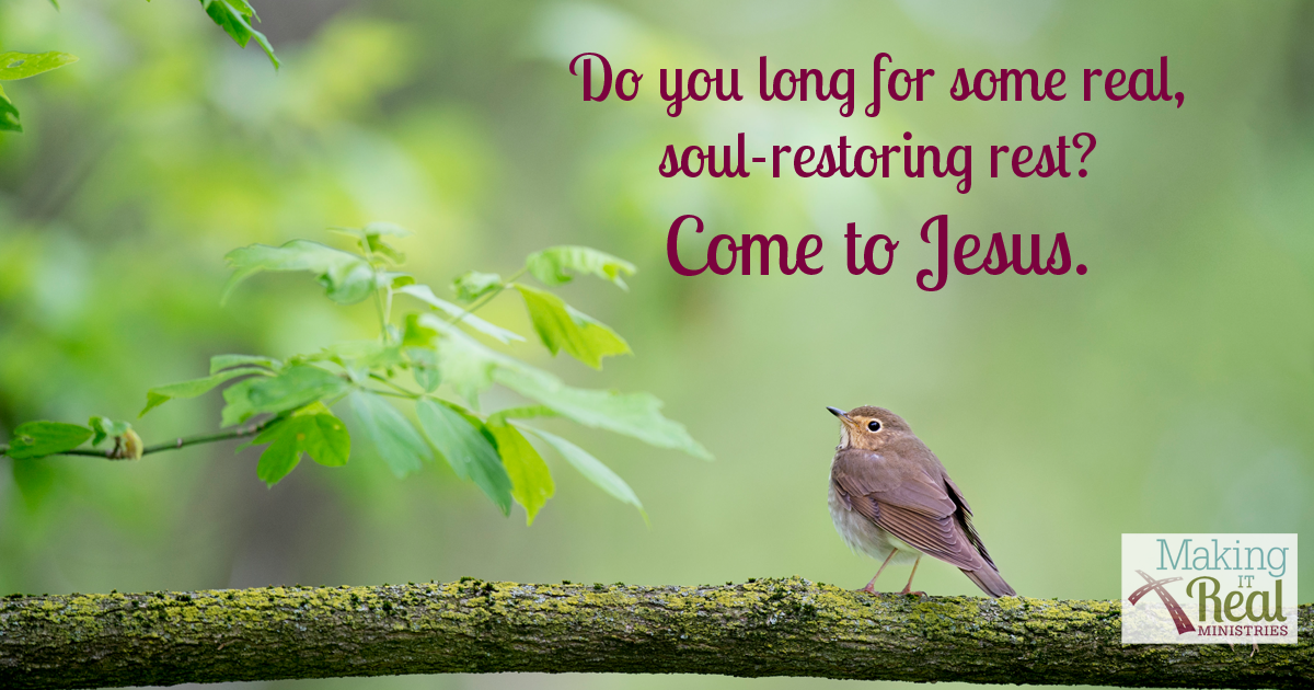 Come and Find Rest For Your Soul