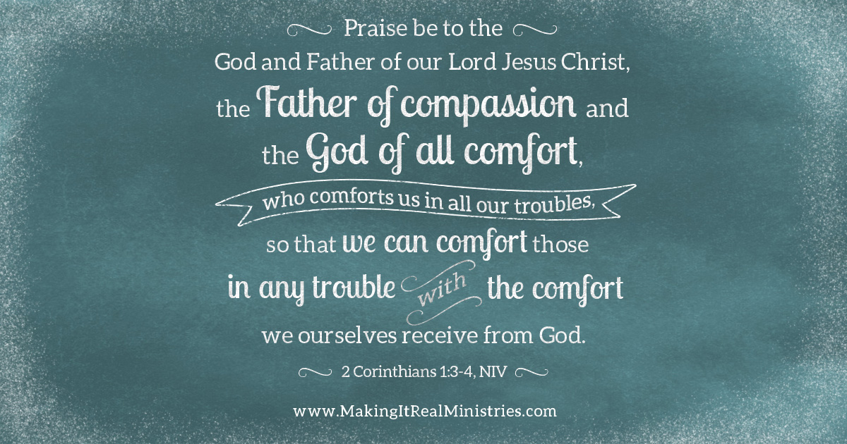 Comforted by God so that We Can Comfort Others