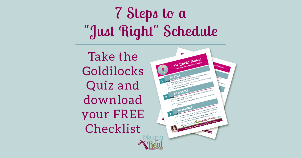 Transform Your Schedule from Overwhelmed to Just Right in 7 Simple Steps