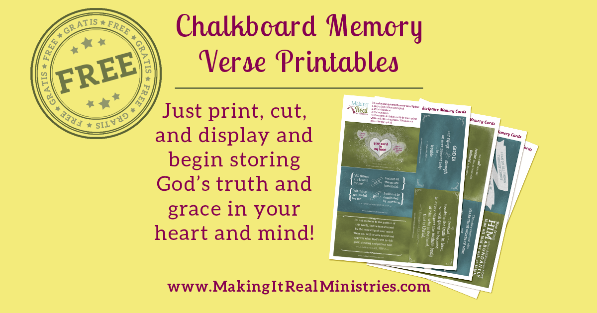How to Store More Scripture in Your Heart. Free Printable!
