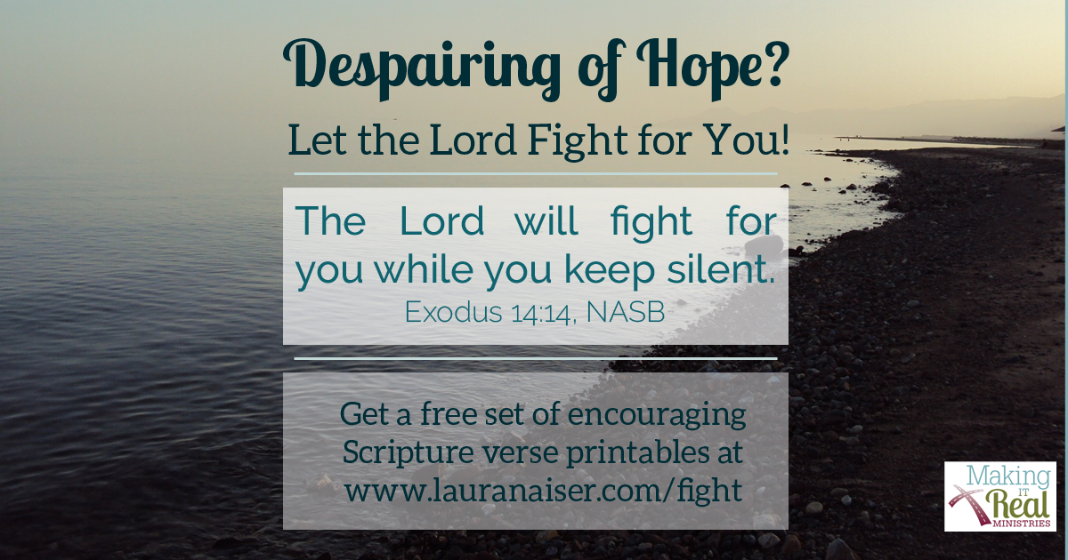 Despairing of Hope? Let the Lord Fight for You!