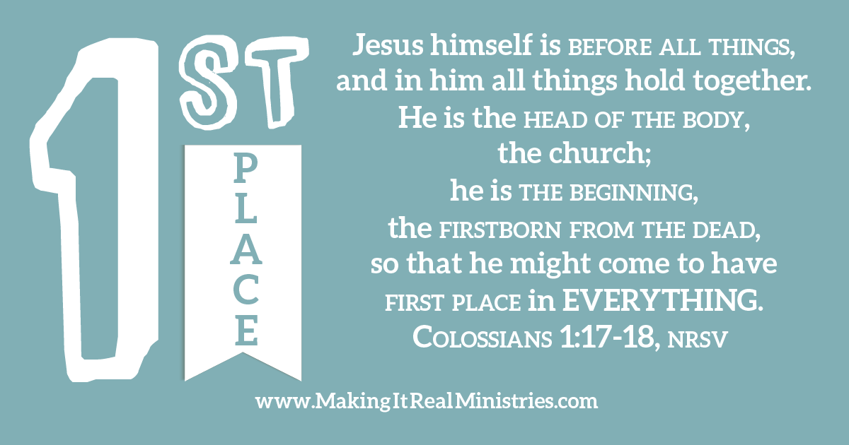 Colossians 1:17-18 NRSV
