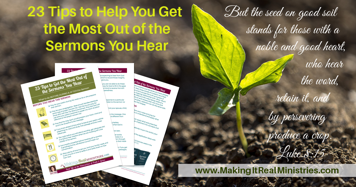 How to Get the Most Out of the Sermons You Hear