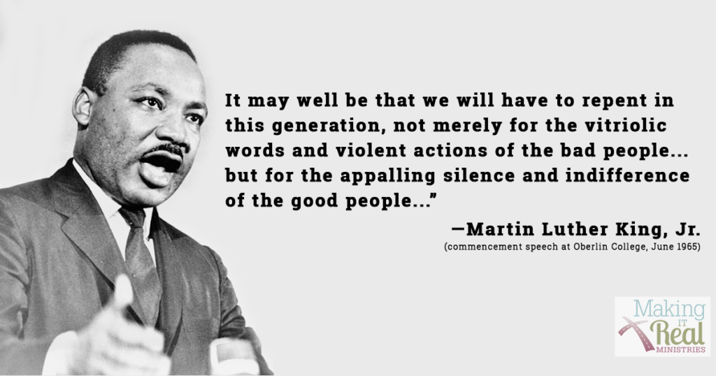 MLK Repent of Indifference